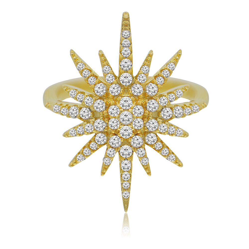 Starburst Gold Ring